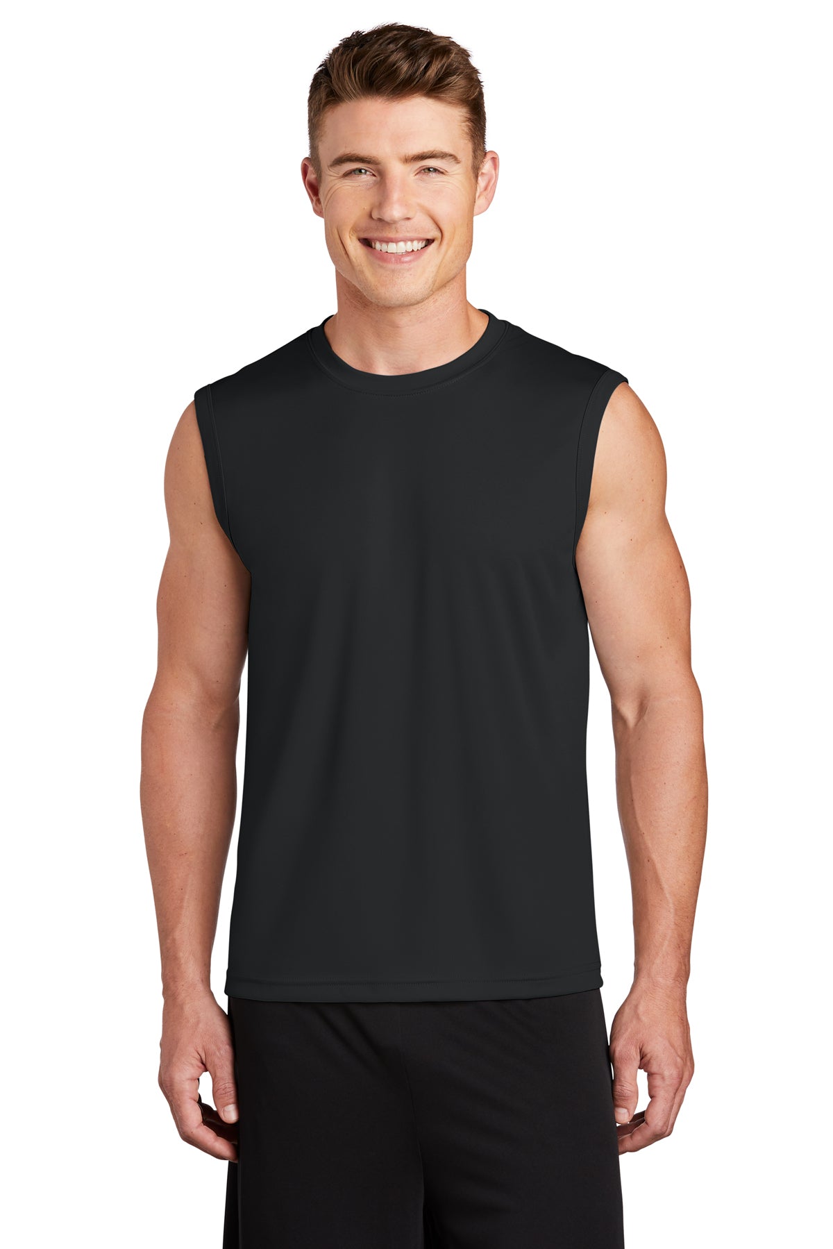 Relentlessly Optomistic "Mansfield" Dryfit Muscle tank