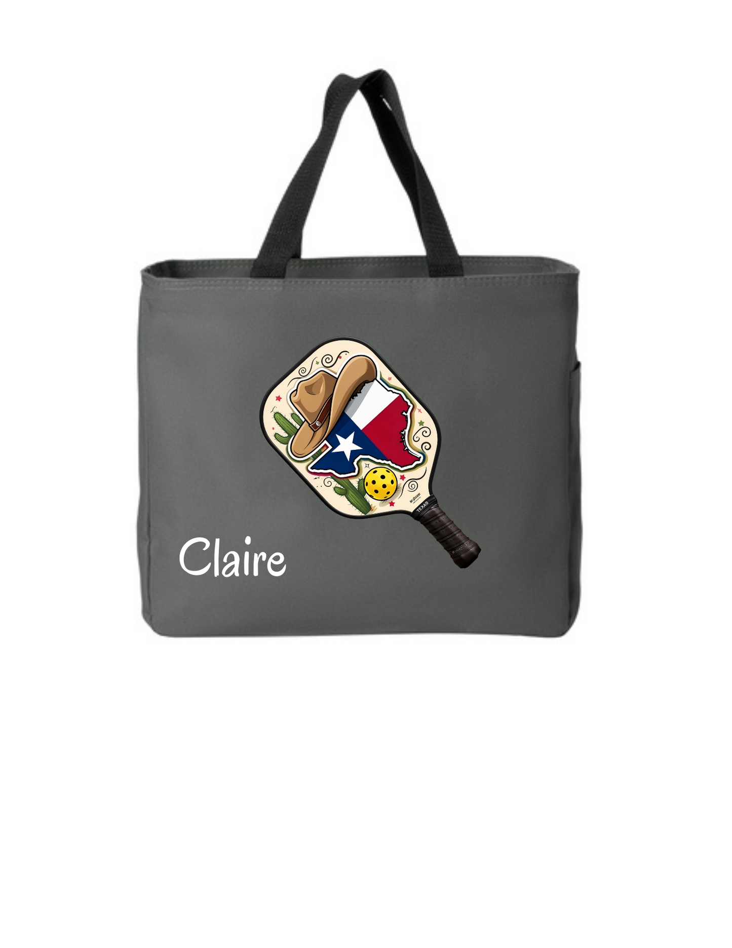 Pickleball Tote Bag w/ Embroidered name