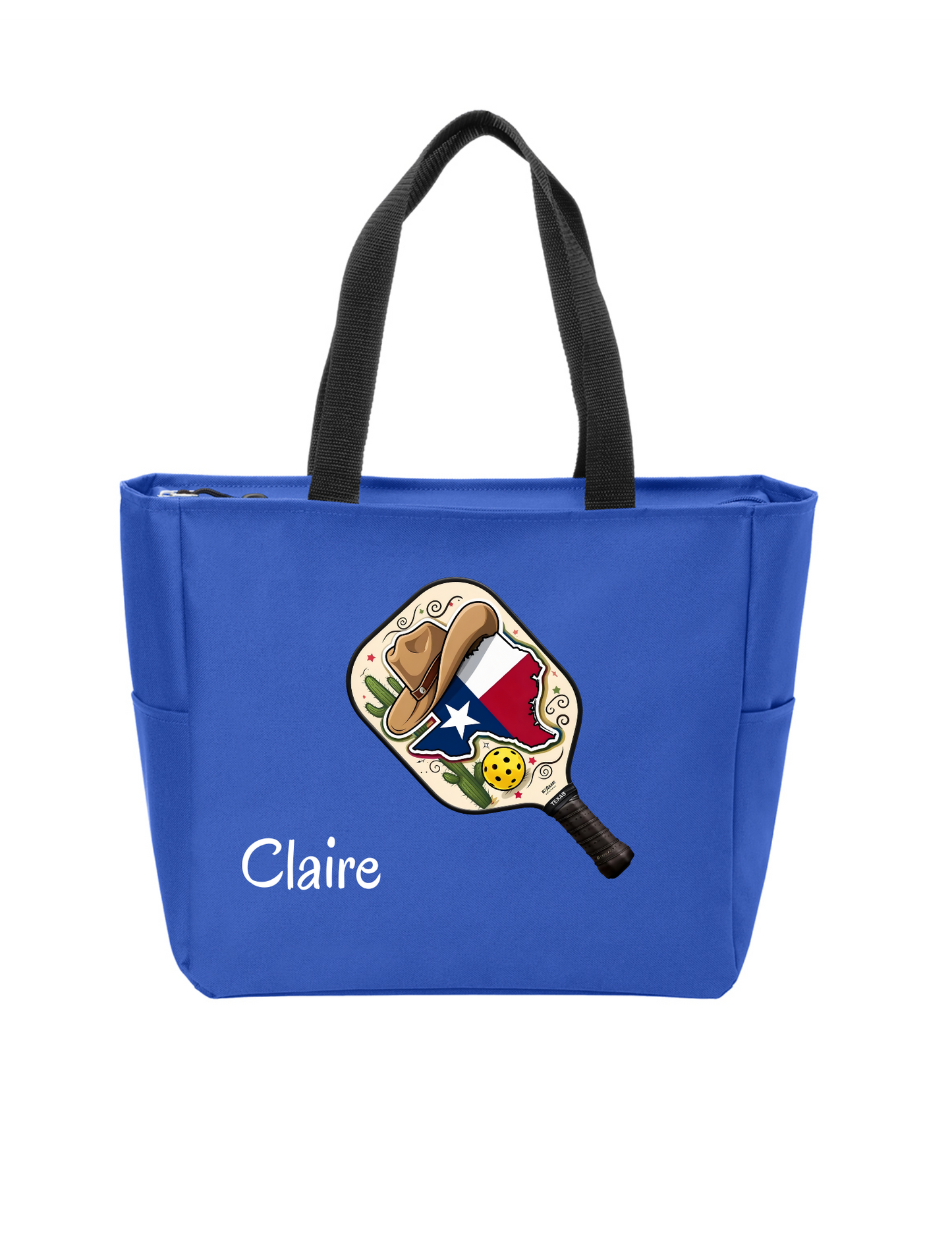 Pickleball Tote Bag w/ Embroidered name
