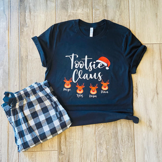 Christmas Personalized Reindeer PJ set